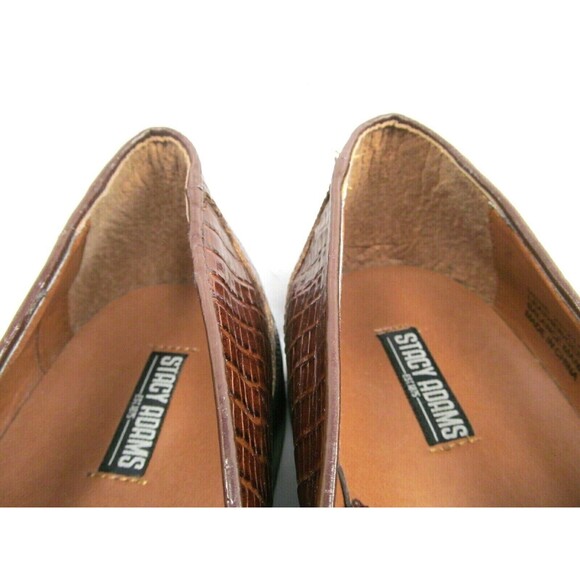 Stacy Adams Genuine Snake Full Strap Tassel Loafers Mens Brown Size US 11 M - Picture 7 of 9